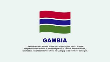 gambia flagga abstrakt bakgrund design mall. gambia oberoende dag baner social media vektor illustration. gambia bakgrund