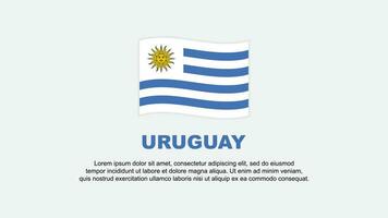 uruguay flagga abstrakt bakgrund design mall. uruguay oberoende dag baner social media vektor illustration. uruguay bakgrund