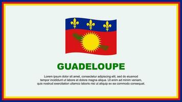 guadeloupe flagga abstrakt bakgrund design mall. guadeloupe oberoende dag baner social media vektor illustration. guadeloupe baner