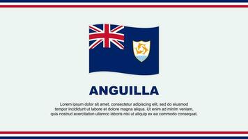 anguilla flagga abstrakt bakgrund design mall. anguilla oberoende dag baner social media vektor illustration. anguilla design