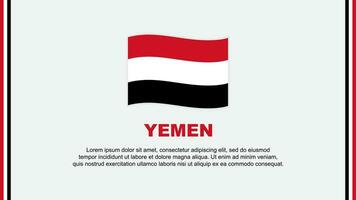 Jemen Flagge abstrakt Hintergrund Design Vorlage. Jemen Unabhängigkeit Tag Banner Sozial Medien Vektor Illustration. Jemen Karikatur