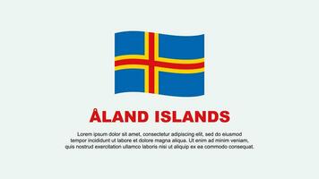 ein Land Inseln Flagge abstrakt Hintergrund Design Vorlage. ein Land Inseln Unabhängigkeit Tag Banner Sozial Medien Vektor Illustration. ein Land Inseln Hintergrund