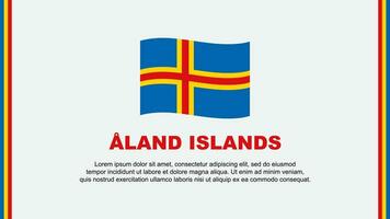 ein Land Inseln Flagge abstrakt Hintergrund Design Vorlage. ein Land Inseln Unabhängigkeit Tag Banner Sozial Medien Vektor Illustration. ein Land Inseln Karikatur
