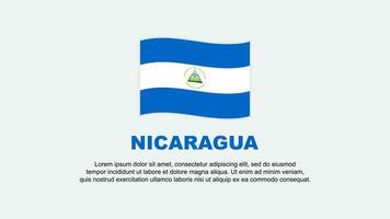 nicaragua flagga abstrakt bakgrund design mall. nicaragua oberoende dag baner social media vektor illustration. nicaragua bakgrund