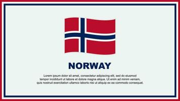 Norge flagga abstrakt bakgrund design mall. Norge oberoende dag baner social media vektor illustration. Norge baner