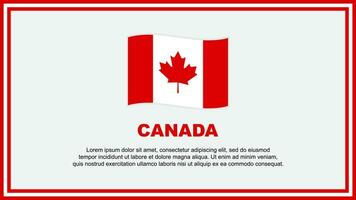 Kanada Flagge abstrakt Hintergrund Design Vorlage. Kanada Unabhängigkeit Tag Banner Sozial Medien Vektor Illustration. Kanada Banner