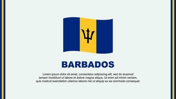 Barbados Flagge abstrakt Hintergrund Design Vorlage. Barbados Unabhängigkeit Tag Banner Sozial Medien Vektor Illustration. Barbados Karikatur