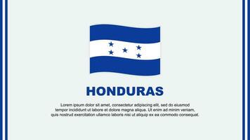 Honduras Flagge abstrakt Hintergrund Design Vorlage. Honduras Unabhängigkeit Tag Banner Sozial Medien Vektor Illustration. Karikatur