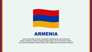 Armenien Flagge abstrakt Hintergrund Design Vorlage. Armenien Unabhängigkeit Tag Banner Sozial Medien Vektor Illustration. Armenien Karikatur