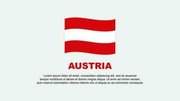 Österreich Flagge abstrakt Hintergrund Design Vorlage. Österreich Unabhängigkeit Tag Banner Sozial Medien Vektor Illustration. Österreich Hintergrund