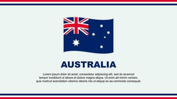 Australien flagga abstrakt bakgrund design mall. Australien oberoende dag baner social media vektor illustration. Australien design