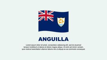 anguilla flagga abstrakt bakgrund design mall. anguilla oberoende dag baner social media vektor illustration. anguilla bakgrund