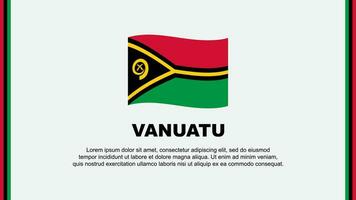 Vanuatu Flagge abstrakt Hintergrund Design Vorlage. Vanuatu Unabhängigkeit Tag Banner Sozial Medien Vektor Illustration. Vanuatu Karikatur