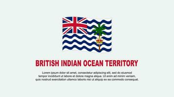 britisch indisch Ozean Gebiet Flagge abstrakt Hintergrund Design Vorlage. Unabhängigkeit Tag Banner Sozial Medien Vektor Illustration. Hintergrund