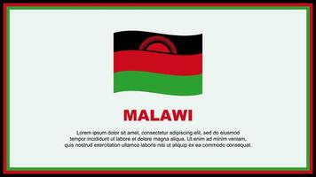 Malawi Flagge abstrakt Hintergrund Design Vorlage. Malawi Unabhängigkeit Tag Banner Sozial Medien Vektor Illustration. Malawi Banner