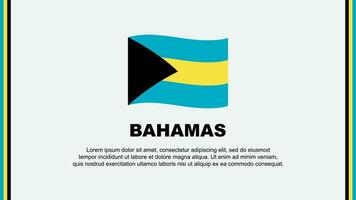 Bahamas flagga abstrakt bakgrund design mall. Bahamas oberoende dag baner social media vektor illustration. Bahamas tecknad serie