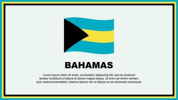 Bahamas flagga abstrakt bakgrund design mall. Bahamas oberoende dag baner social media vektor illustration. Bahamas baner