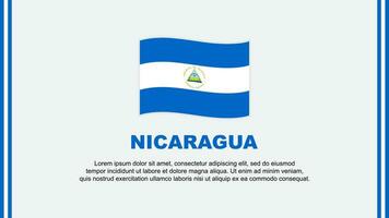 nicaragua flagga abstrakt bakgrund design mall. nicaragua oberoende dag baner social media vektor illustration. nicaragua tecknad serie