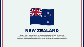 Neu Neuseeland Flagge abstrakt Hintergrund Design Vorlage. Neu Neuseeland Unabhängigkeit Tag Banner Sozial Medien Vektor Illustration. Neu Neuseeland Karikatur