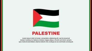 palestina flagga abstrakt bakgrund design mall. tecknad serie vektor
