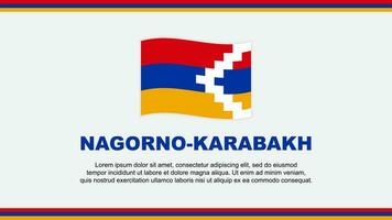 Nagorno Karabach Flagge abstrakt Hintergrund Design Vorlage. Nagorno Karabach Unabhängigkeit Tag Banner Sozial Medien Vektor Illustration. Nagorno Karabach Design