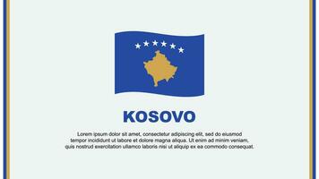 kosovo flagga abstrakt bakgrund design mall. kosovo oberoende dag baner social media vektor illustration. kosovo tecknad serie