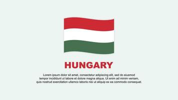 Ungarn Flagge abstrakt Hintergrund Design Vorlage. Ungarn Unabhängigkeit Tag Banner Sozial Medien Vektor Illustration. Ungarn Hintergrund