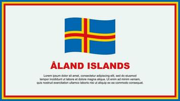 ein Land Inseln Flagge abstrakt Hintergrund Design Vorlage. ein Land Inseln Unabhängigkeit Tag Banner Sozial Medien Vektor Illustration. ein Land Inseln Banner