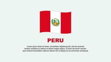 Peru Flagge abstrakt Hintergrund Design Vorlage. Peru Unabhängigkeit Tag Banner Sozial Medien Vektor Illustration. Hintergrund