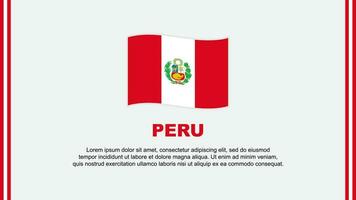 Peru Flagge abstrakt Hintergrund Design Vorlage. Peru Unabhängigkeit Tag Banner Sozial Medien Vektor Illustration. Karikatur
