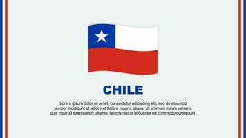 Chile Flagge abstrakt Hintergrund Design Vorlage. Chile Unabhängigkeit Tag Banner Sozial Medien Vektor Illustration. Chile Karikatur