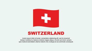 Schweiz Flagge abstrakt Hintergrund Design Vorlage. Schweiz Unabhängigkeit Tag Banner Sozial Medien Vektor Illustration. Schweiz Hintergrund