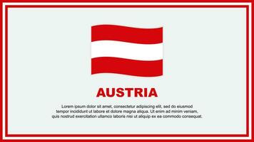 Österreich Flagge abstrakt Hintergrund Design Vorlage. Österreich Unabhängigkeit Tag Banner Sozial Medien Vektor Illustration. Österreich Banner