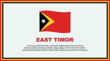 Osten Timor Flagge abstrakt Hintergrund Design Vorlage. Osten Timor Unabhängigkeit Tag Banner Sozial Medien Vektor Illustration. Osten Timor Banner