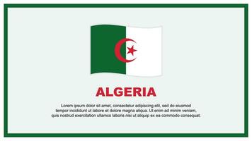 Algerien Flagge abstrakt Hintergrund Design Vorlage. Algerien Unabhängigkeit Tag Banner Sozial Medien Vektor Illustration. Algerien Banner