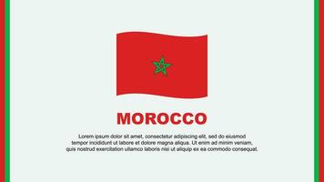 marocko flagga abstrakt bakgrund design mall. marocko oberoende dag baner social media vektor illustration. marocko tecknad serie