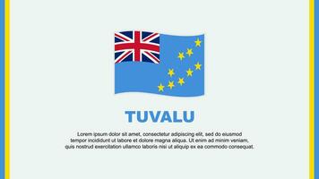 Tuvalu Flagge abstrakt Hintergrund Design Vorlage. Tuvalu Unabhängigkeit Tag Banner Sozial Medien Vektor Illustration. Tuvalu Karikatur