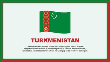 turkmenistan flagga abstrakt bakgrund design mall. turkmenistan oberoende dag baner social media vektor illustration. turkmenistan baner