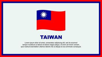 Taiwan Flagge abstrakt Hintergrund Design Vorlage. Taiwan Unabhängigkeit Tag Banner Sozial Medien Vektor Illustration. Taiwan Banner