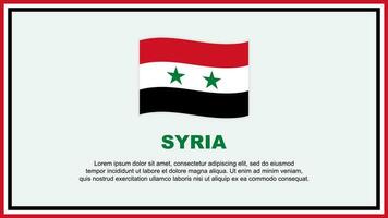 Syrien Flagge abstrakt Hintergrund Design Vorlage. Syrien Unabhängigkeit Tag Banner Sozial Medien Vektor Illustration. Syrien Banner