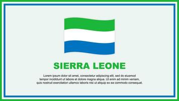 sierra leone flagga abstrakt bakgrund design mall. sierra leone oberoende dag baner social media vektor illustration. sierra leone baner