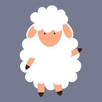 süßes kleines Schaf. Vektor-Illustration vektor