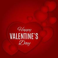 Valentinstag Liebe und Gefühle Hintergrunddesign. vektor