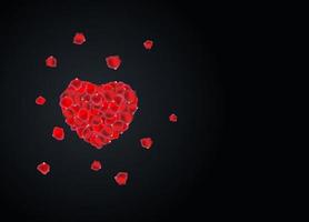 Valentinstag Liebe und Gefühle Hintergrunddesign. vektor