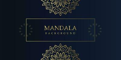 Luxus Mandala Hintergrund mit golden Arabeske Muster - - östlichen Stil dekorativ Mandala vektor