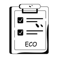 trendig eco lista vektor