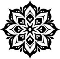 Mandala - - minimalistisch und eben Logo - - Vektor Illustration