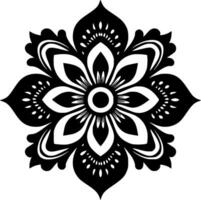 mandala, minimalistisch und einfach Silhouette - - Vektor Illustration