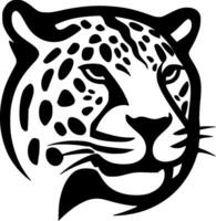 Leopard - - minimalistisch und eben Logo - - Vektor Illustration