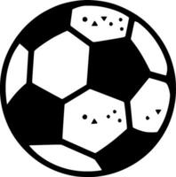 Fußball, schwarz und Weiß Vektor Illustration